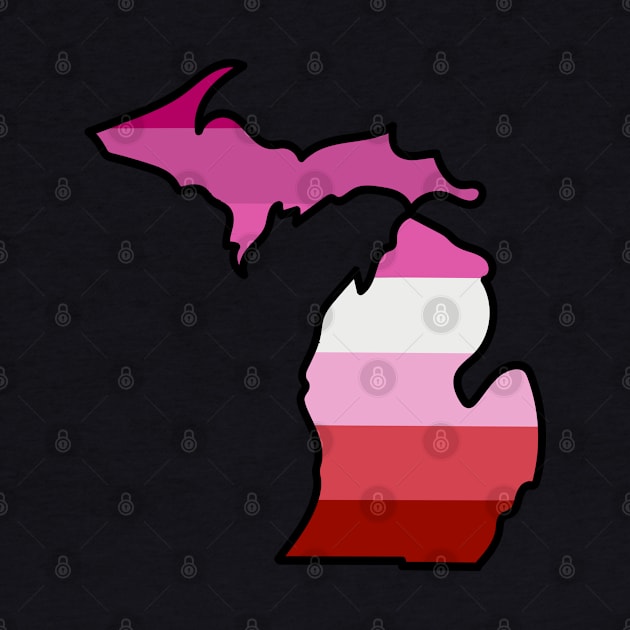 Michigan Lesbian Pride Flag by Jessimk